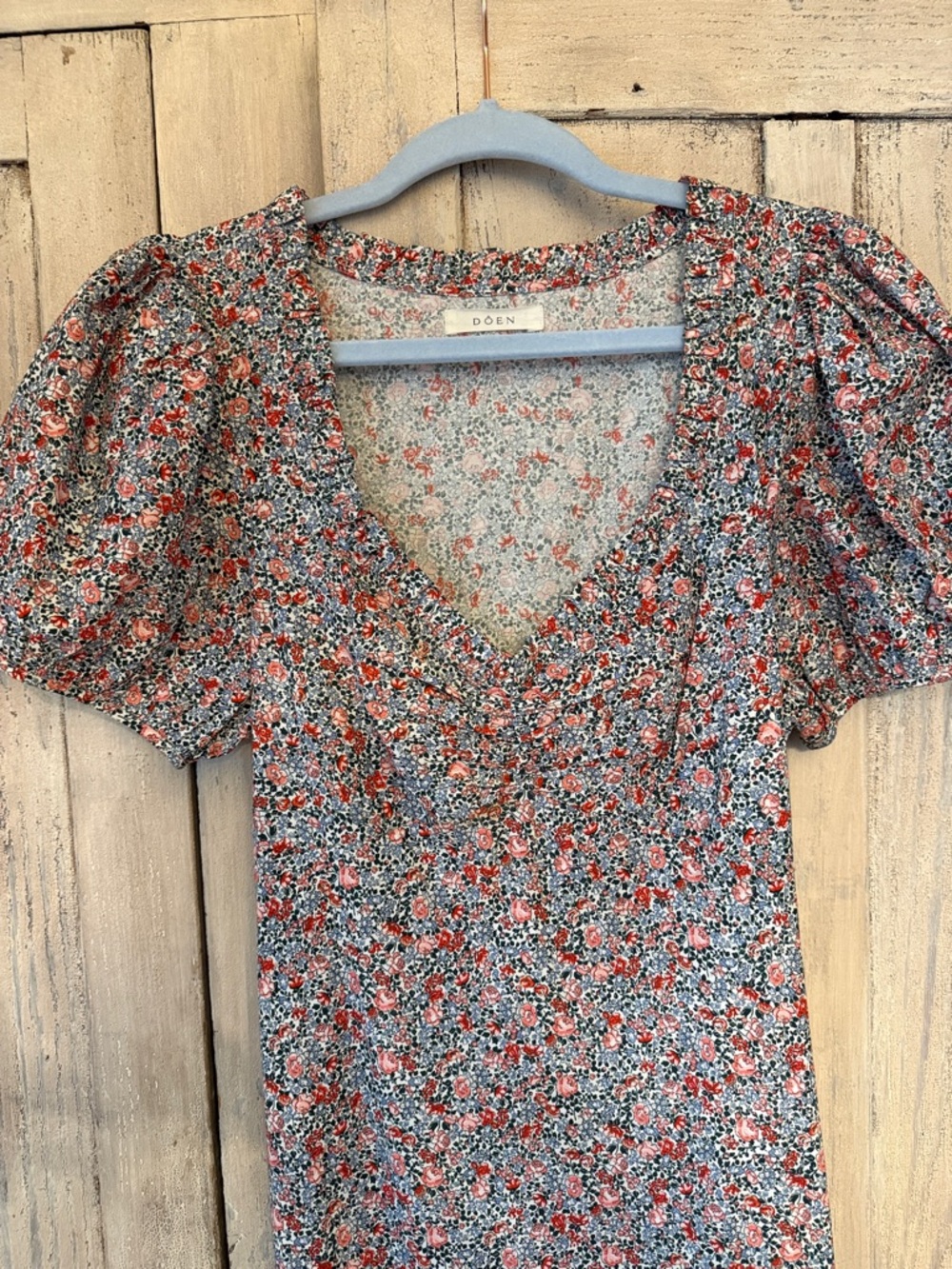 Doen Dree Dress in White Petite Jardin. SIZE small - Picture 6 of 8